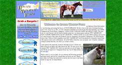 Desktop Screenshot of dreamweaverhorsefarm.com